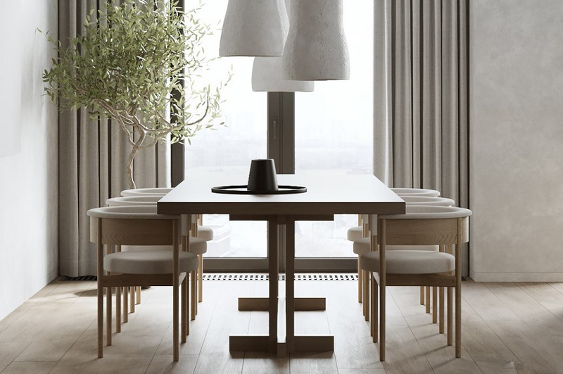 大套二原木裝修風格-餐廳