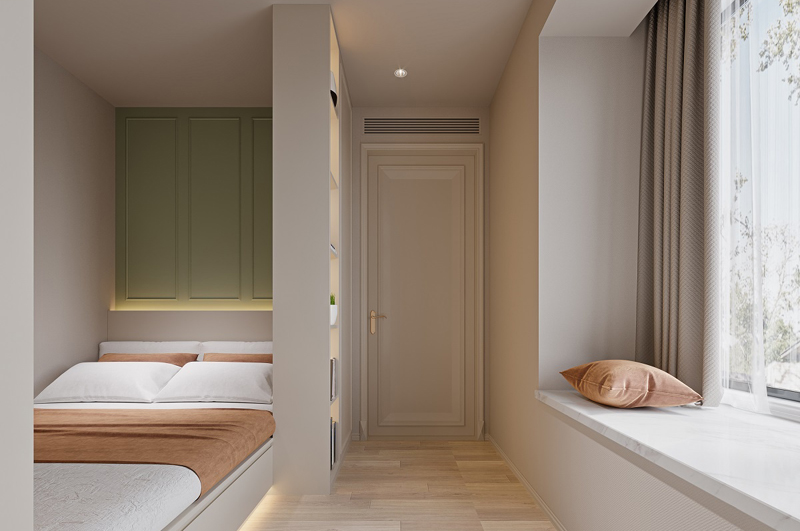 110平三室兩廳兩衛(wèi)簡(jiǎn)歐裝修效果圖