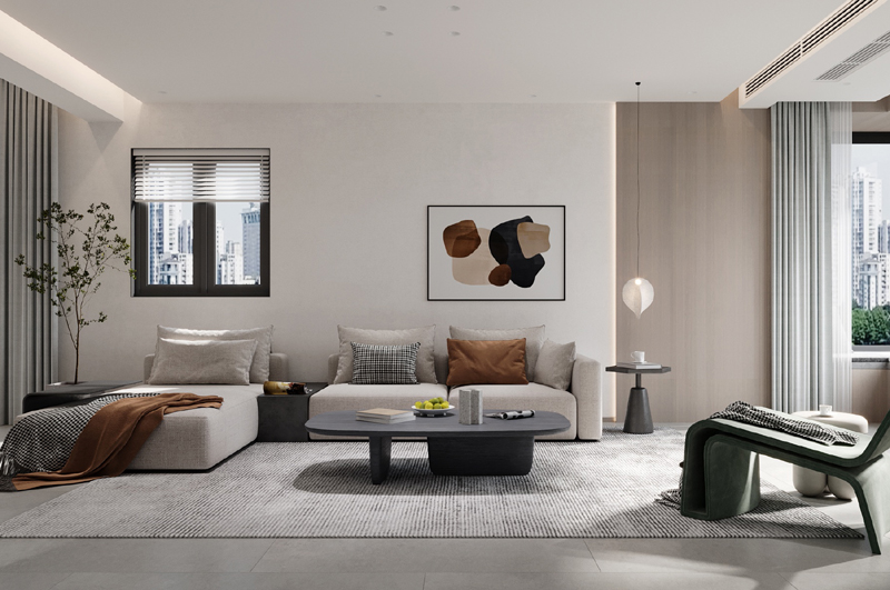 89平后現代極簡裝修效果圖