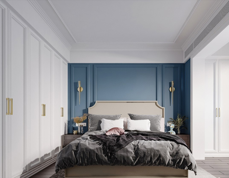 兩居室88平簡歐裝修風格效果圖