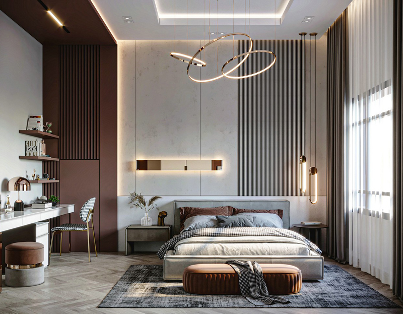 輕奢系小戶型簡歐裝修效果圖