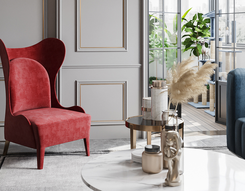 極具奢華的簡歐法式裝修效果圖