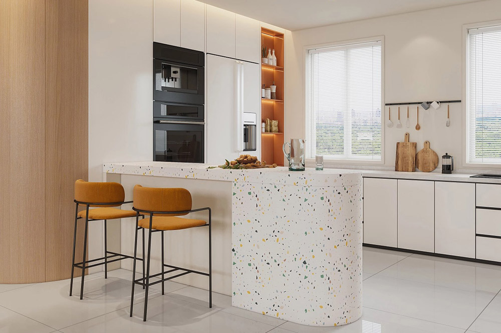 現代簡約原木風格餐吧裝修效果圖